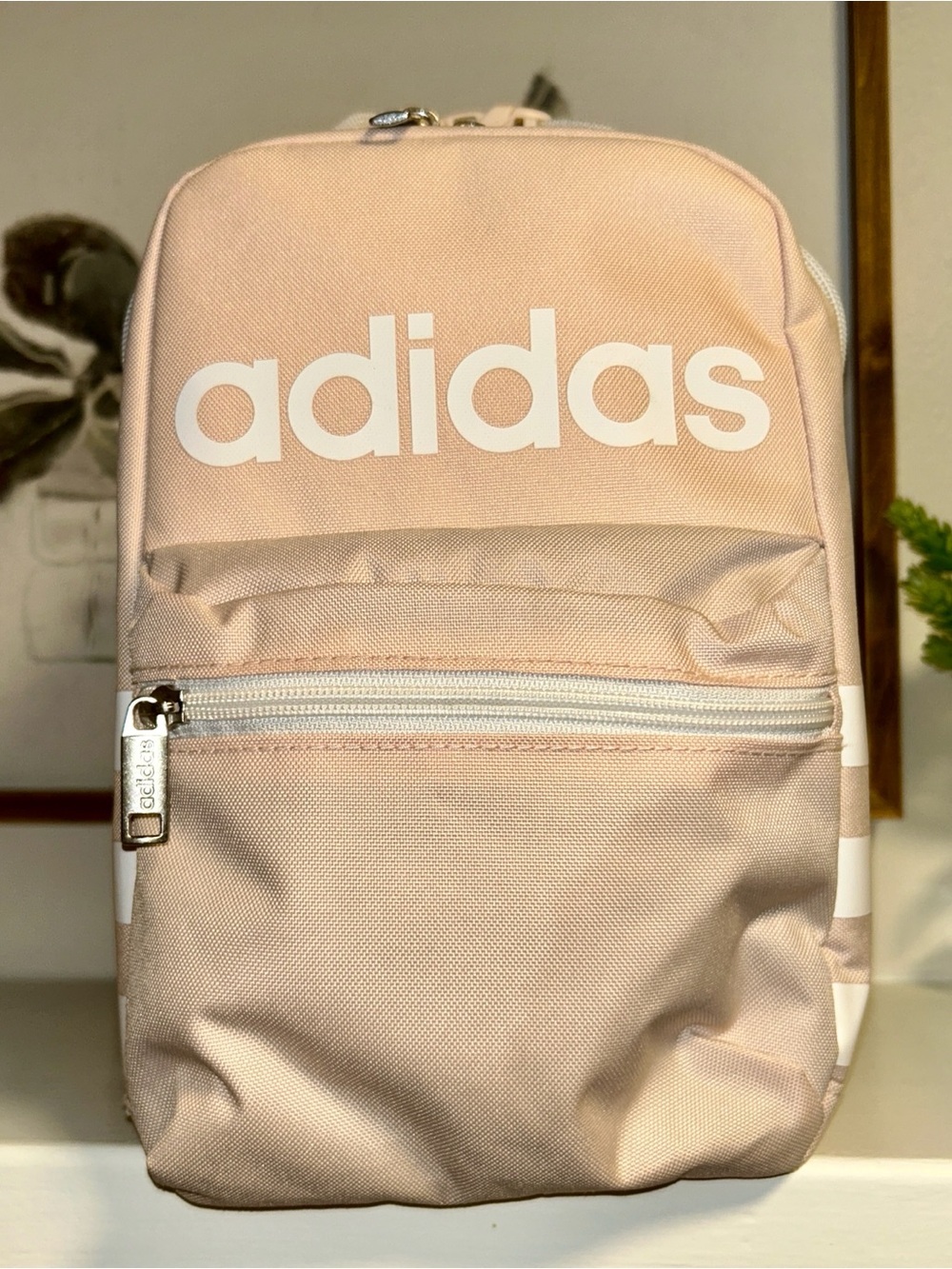 Adidas Santiago Insulated Lunch Bag
in the "Pink Tint/White". NWOT
